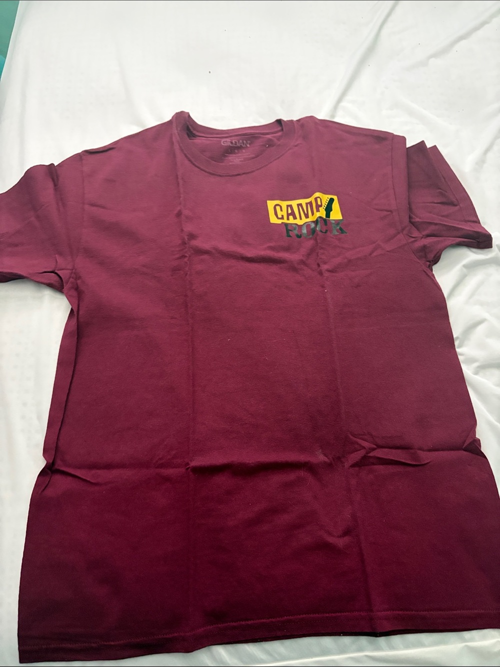 Camp Rock Themed Disney Maroon Graphic T-Shirt